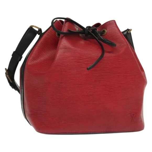 LOUIS VUITTON Epi Petit Noe Bag BiColor Black Red - Picture 1 of 15
